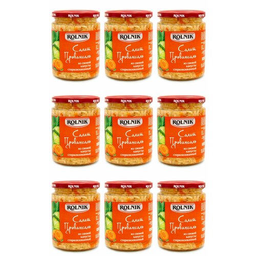 Rolnik Салат Провансаль из свежей капусты, 420 г, 9 шт