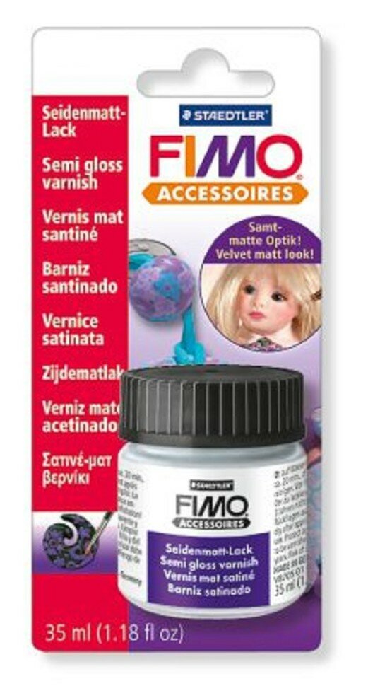 Полуматовый лак на водной основе #8705 01 BK Fimo