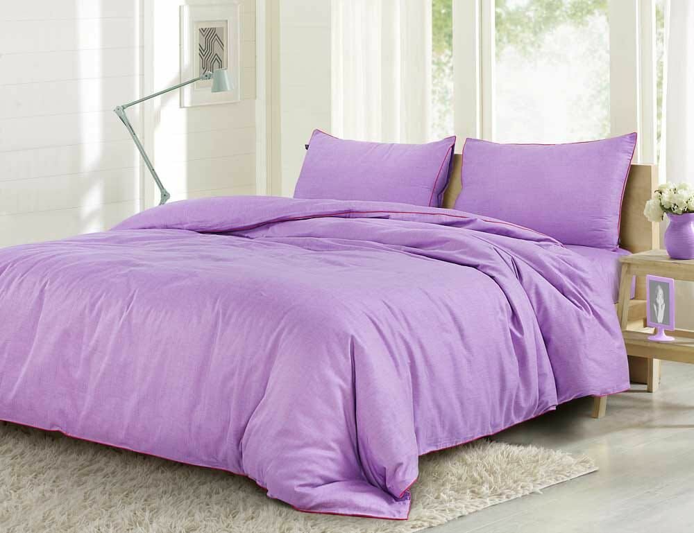 Ткань для шитья и рукоделия бязь гладкокрашеная, цвет Фиолетовый 142 г/м2 100х150 см (на отрез)