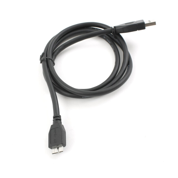 Кабель интерфейсный USB 3.0 Cablexpert CCP-mUSB3-AMBM-1 30 см, экран, синий, пакет Gembird - фото №4