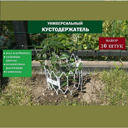 Модульная опора Волна для растений цвет белый Кустодержатель 30 шт 779₽