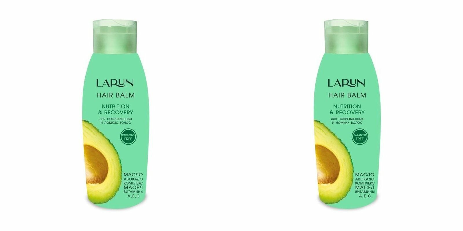 Larun Бальзам для поврежденных волос, Nutrition & Recovery, 500 мл, 2 уп.