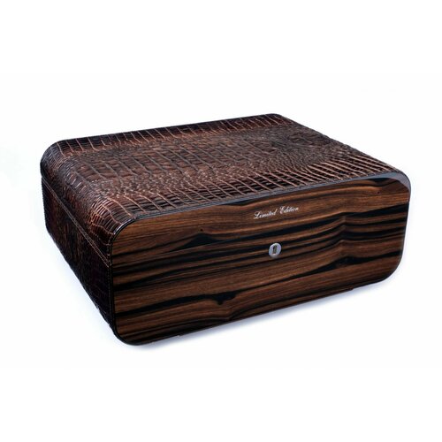 Шкатулка Gentili Croco Dark на 75 сигар Limited Edition