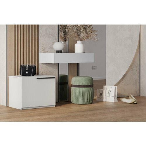 Тумба для обуви МебельЛэнд24 Лорена Пакс - 1 Белый 59x43x48 6890₽