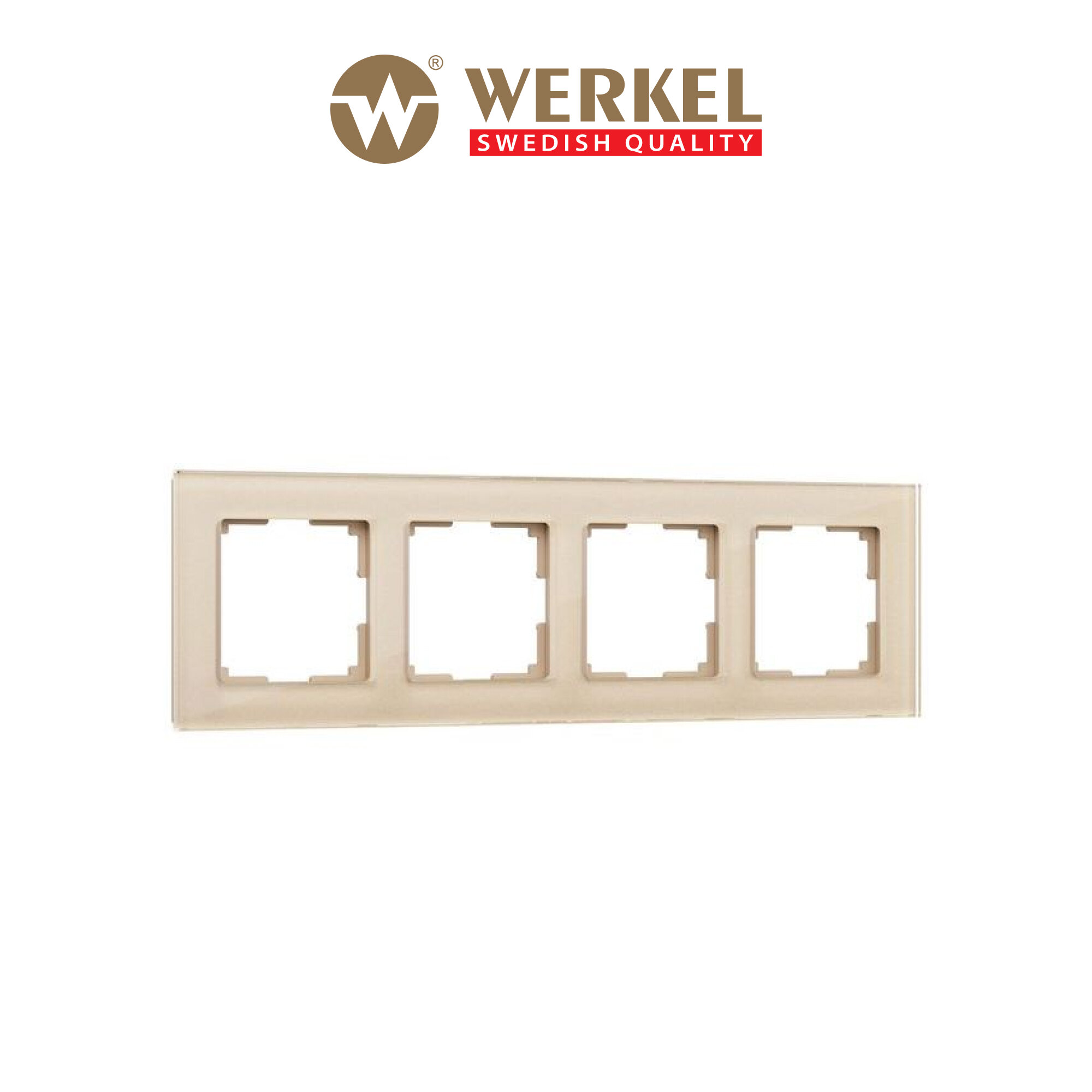 Рамка из стекла на 4 поста Werkel Favorit W0041111 шампань