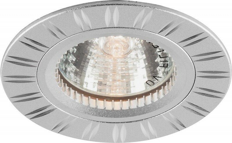 Светильник потолочный встраиваемый, MR16 G5.3 серебро, GS-M393, цена за 1 шт.
