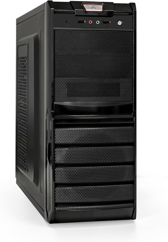 EX278400RUS, Корпус Miditower ExeGate XP-329S-XP600 (ATX, БП XP600 с вент. 12см, 2*USB, аудио, черный)