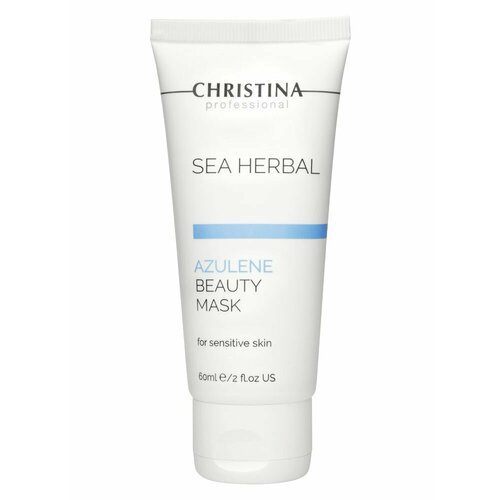 CHRISTINA Маска для лица на основе морских трав для чувствительной кожи Sea Herbal Beauty Mask Azulene маска красоты на основе морских трав для нормальной кожи клубника christina sea herbal beauty mask strawberry 60 мл