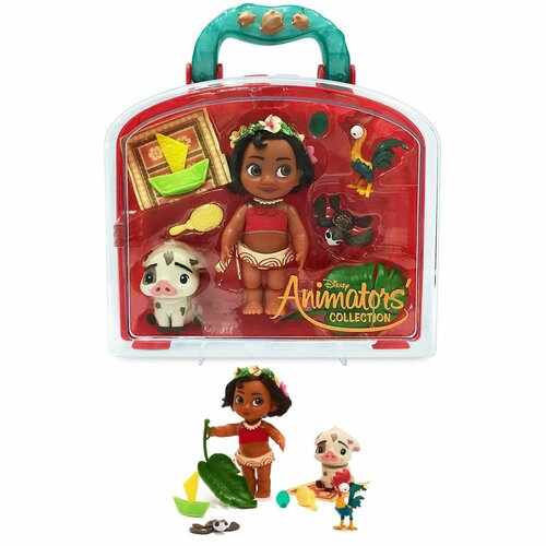 Набор с куклой Моана Disney в детстве Mini Animators чемоданчик
