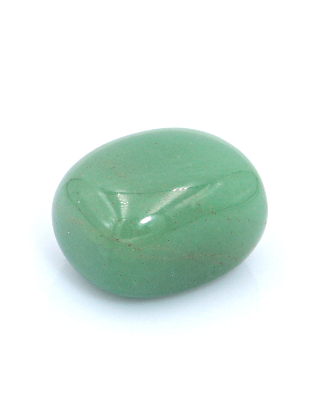 Камень натуральный "Зеленый Авантюрин", галтовка (10-15 г, 23-28 мм)