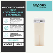 Жирорастворимый воск Kapous с Оксидом Цинка в картридже, 100 мл