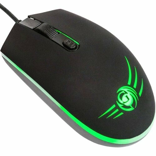 Мышь игровая Dialog MGK-07U Black чёрная мышь mrgk 12ur dialog gan kata rf 2 4g optical игровая 6 кнопок ролик rgb подсветка usb