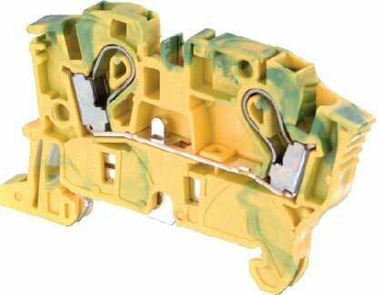 Клемма втычная ZP2,5 2-х зажимая Entrelec ABB желто-зеленая 1SNK605150R0000