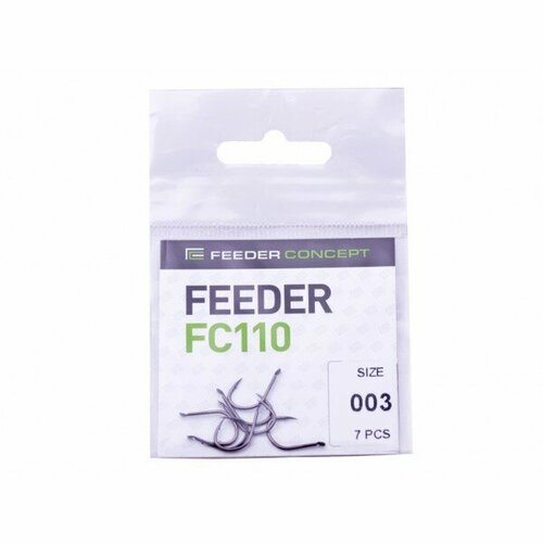 крючки feeder concept feeder fc110 003 7шт Крючки FC FEEDER сер. FC110