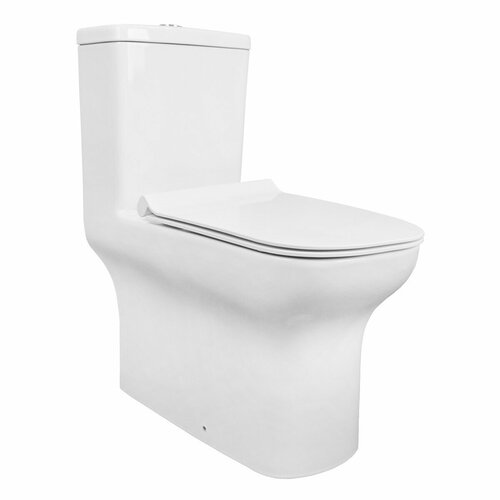 Унитаз напольный Creo Ceramique One безободковый с быстросъемным сиденьем микролифт ON0102