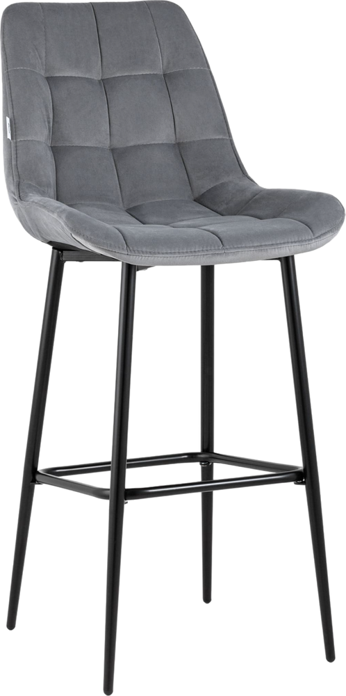 Барный стул Stool Group Флекс велюр велютто серый