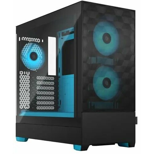 Компьютерный корпус FRACTAL DESIGN Pop Air RGB Cyan Core TG Clear Tint FD-C-POR1A-02 корпус fractal design pop xl air rgb white tg белый fd c por1x 01