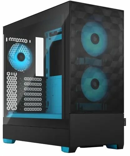 Компьютерный корпус FRACTAL DESIGN Pop Air RGB Cyan Core TG Clear Tint FD-C-POR1A-02