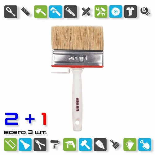 Кисть-макловица Biber 31302 100х30 мм x 3 штуки 1643₽