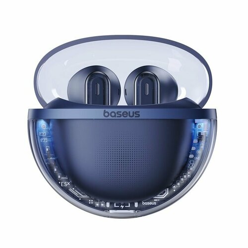 Беспроводные наушники BASEUS E5x(Overseas Edition), Bluetooth, синий беспроводные наушники baseus e13（overseas edition） bluetooth белый