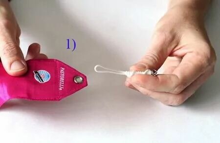 Карабин для палочки Pastorelli, 02601 (Белый) (1шт) — фото 1