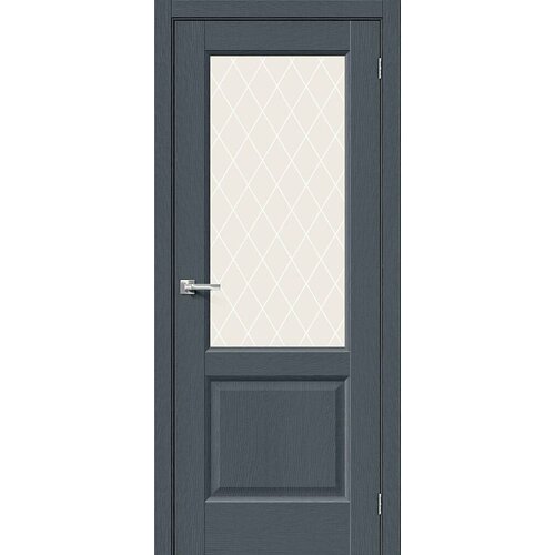 Межкомнатная Дверь с Экошпоном Bravo Неоклассик-33 Stormy Wood / White Сrystal 600x2000, 700x2000, 800x2000, 900x2000мм / Браво.