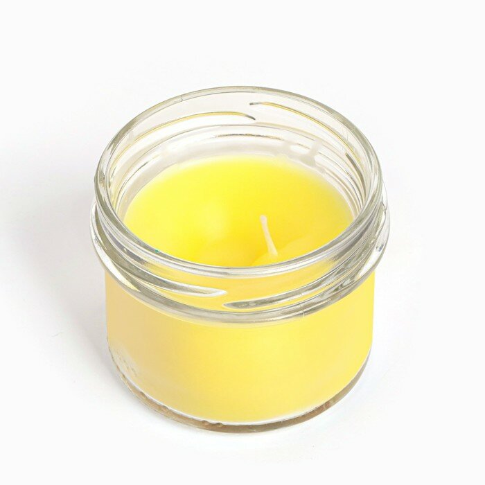 Свеча Sima-land "Лимонный фреш", ароматическая, в банке, 7х6 см, 120 г