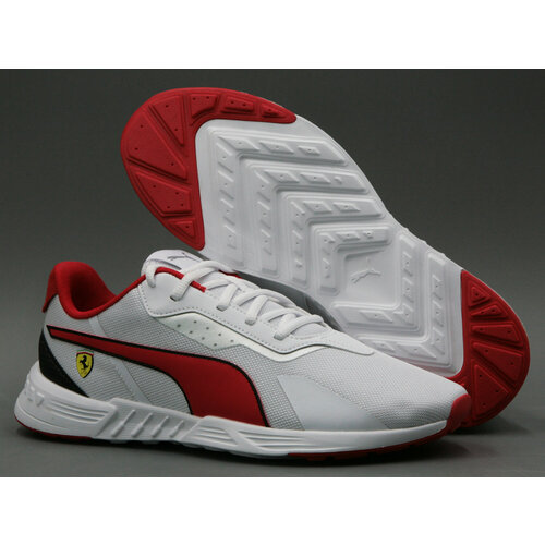 фото Кроссовки puma scuderia ferrari tiburion motorsport, полнота d, размер 12 us, красный, белый
