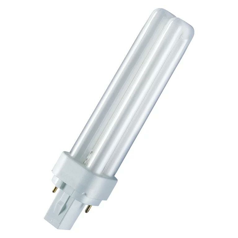Лампа люминесцентная LEDVANCE компактная, DULUX D, 13 Вт, цоколь G24d-1