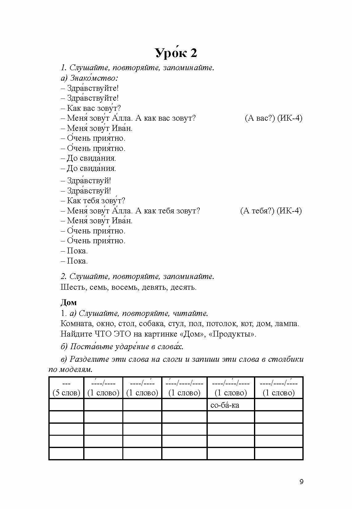 Учимся говорить, писать и читать по-русски. Учебное пособие - фото №2