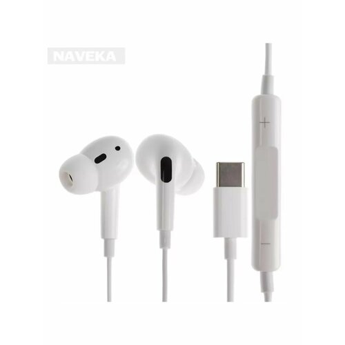 Наушники BYZ S858 проводные вакуумные Type-C 12 м белы 837₽