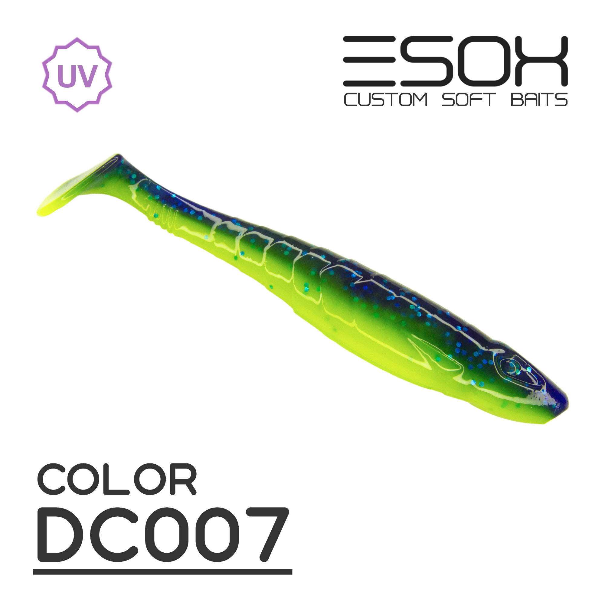 ESOX Горыныч 5" (127мм) [4шт.] DC007 / Мягкая приманка для рыбалки