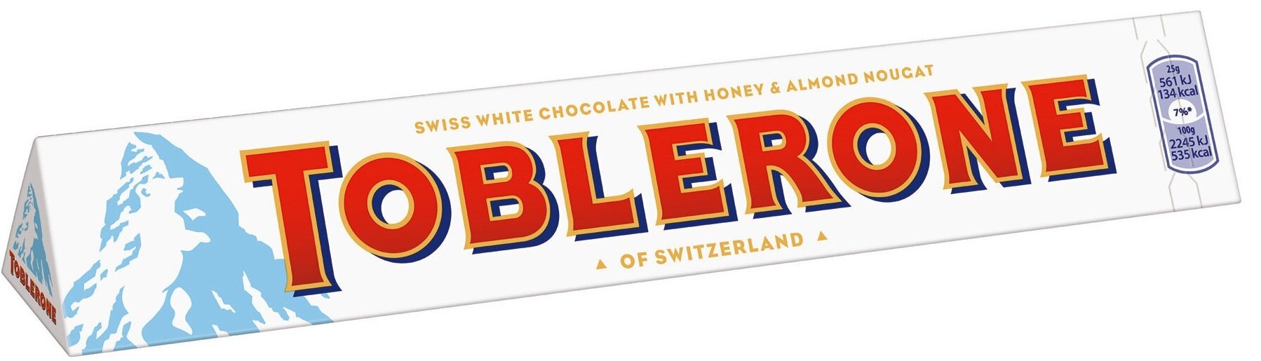 Молочный шоколад Toblerone White / Тоблерон Вайт 100 г. (Швейцария)