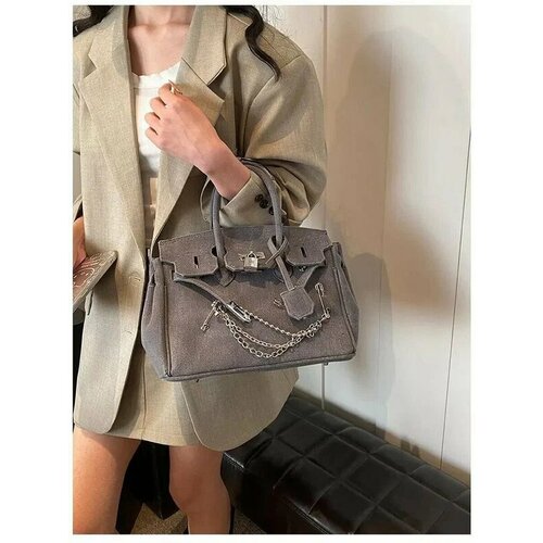 Сумка сэтчел , серый