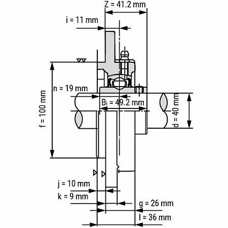 Подшипниковый узел UCFC208 TECHNIX — фото 1
