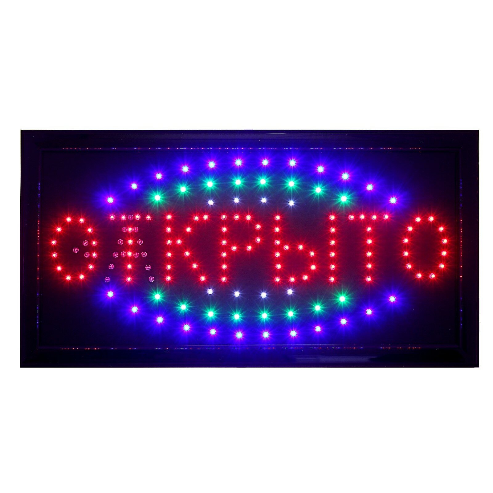 Вывеска светодиодная LED 48×25 см. «открыто/закрыто», 2 режима 220V