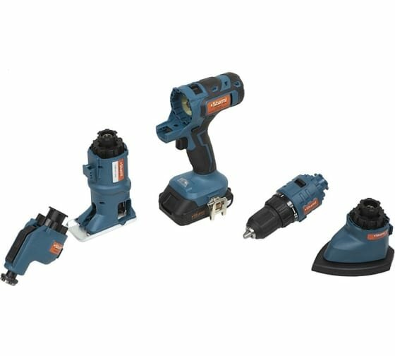 фото Мультитул акк Sturm CMT1801 (18В, 1BatterySystem, дрель, лобзик, реноватор, шлифмаш,2x2.0Ач, кейс)