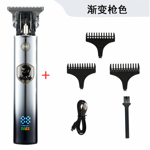 Электрическая машинка для стрижки с градиентным дизайном и T-образным триммером в цветной коробке 81200₽