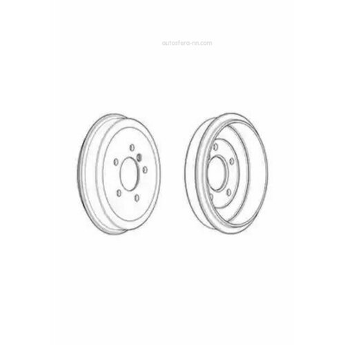 FERODO FDR329030 Тормозной барабан 4251₽