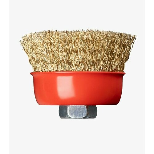 КоКорщётка для болгарки угловой шлифмашины УШМ чашеобразная латунированная 75мм М14 DIAS 362₽