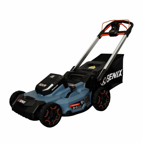 Газонокосилка аккумуляторная самоходная Senix 60 В 53 см с АКБ 4 Ач и ЗУ LPSX6-H-EU 70340₽