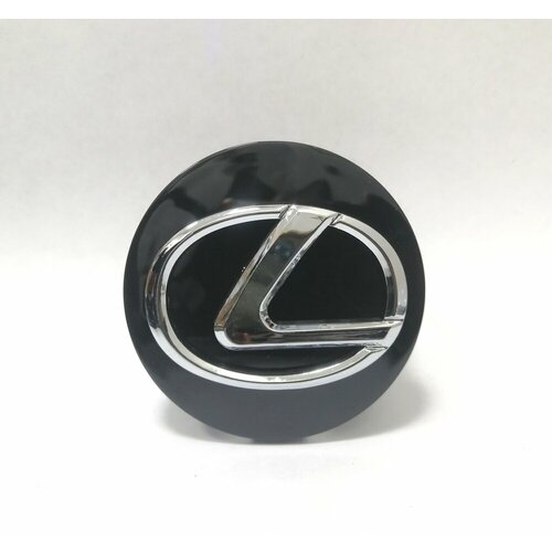 Колпачок, заглушка на диск колеса Lexus 62мм. черный (1 колпачок)