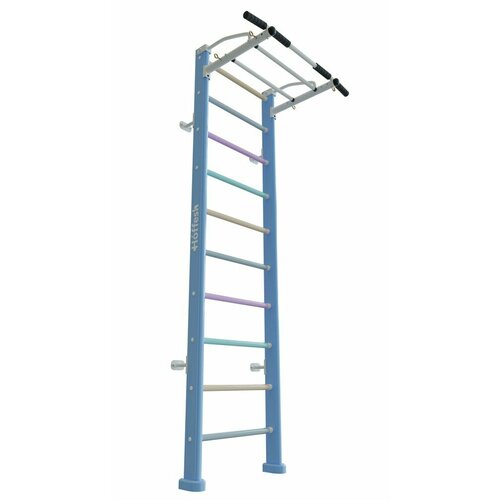 Шведская стенка Hoffesh Практик с турником, крепление к стене (Pr-64x240W) Калейдоскоп