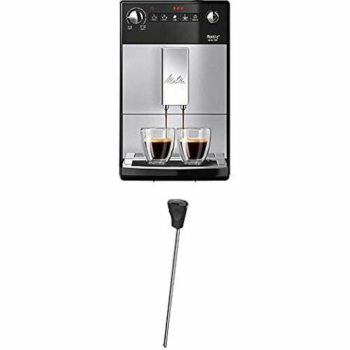 Полностью автоматическая кофемашина Melitta Purista F 230-101 с бесшумной конусной кофемолкой кнопка прямого выбора функция 2 чашки ширина 20 см серебристыйчерный насадка для молока для полностью автоматического кофе 8520000₽