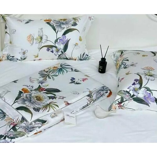 Комплект постельного белья с одеялом Blumarine Мако-Сатин Египетский хлопок Евро наволочки 50x70 18990₽