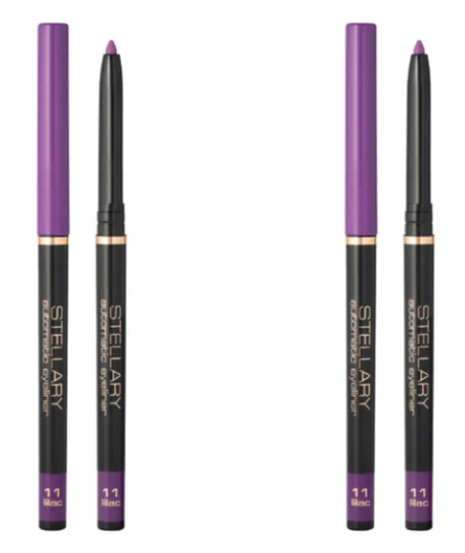 Автоматический карандаш для глаз Stellary Automatic eyeliner, тон 11 Lilac, 0,28 г, 2 шт