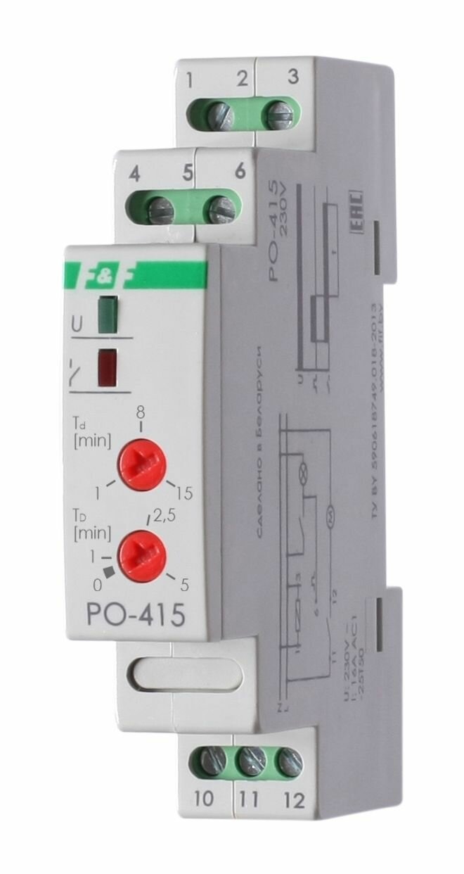 Реле времени F&F PCA-512, EA02.001.001 - купить по низкой цене в интернет-магази - Товар на картинке можно купить.