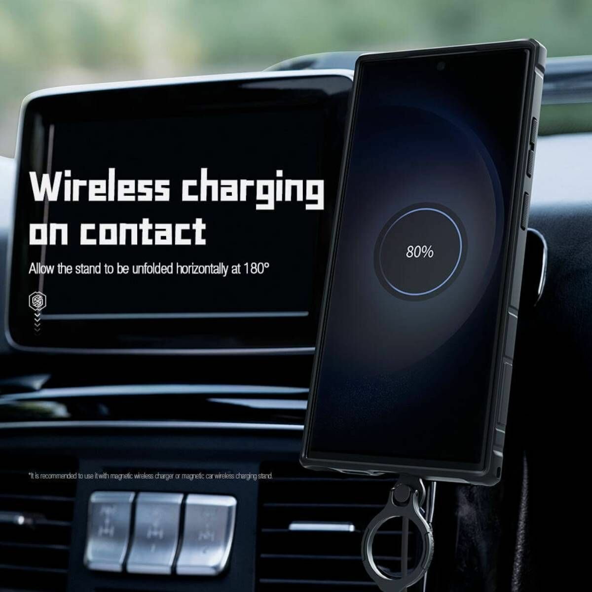 Чехол Nillkin CamShield Armor Pro Magnetic для Samsung Galaxy S23 Ultra (черный) — фото 1