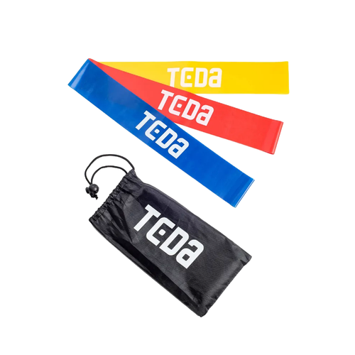 Фитнес-резинки TEDA ленточные универсальные нагрузка 12кг 3шт 280₽