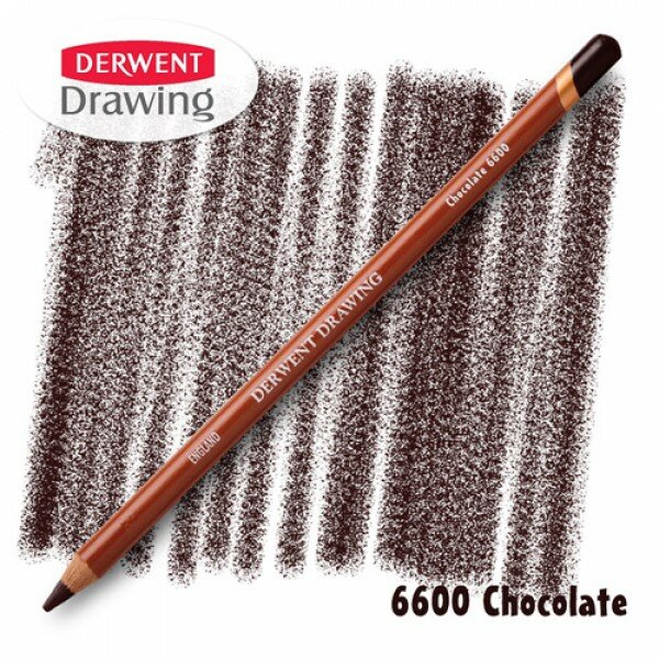 Карандаш Derwent Drawing 6600 Шоколадный (Chocolate)